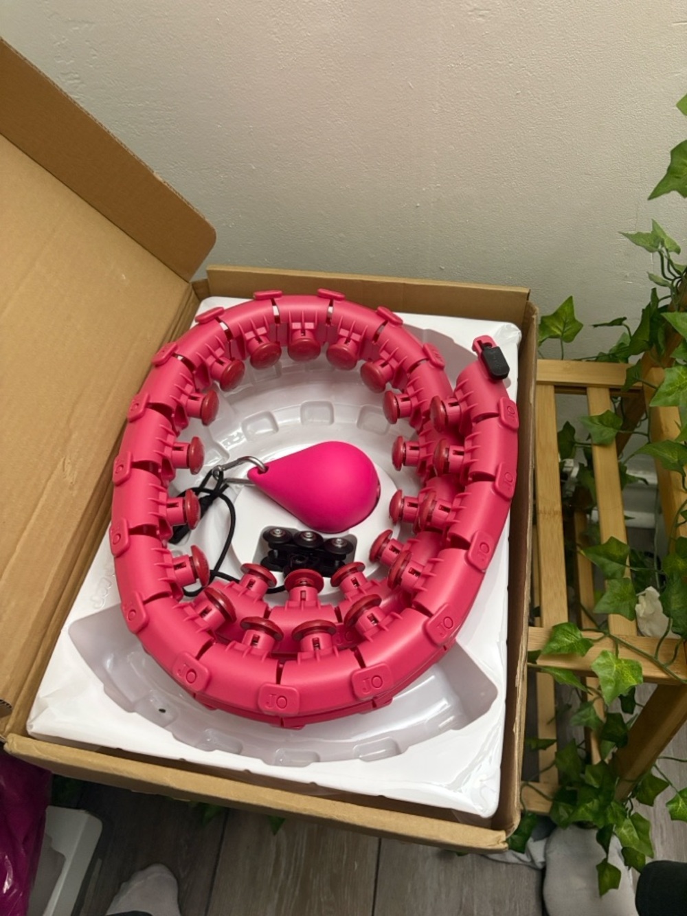 Adjustable Weighted Smart Hula Hoop - Pink - Picture 2 of 3